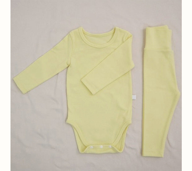 Children's Clothing Spring Baby Jumpsuit High Waist Belly Protection Pants Suit