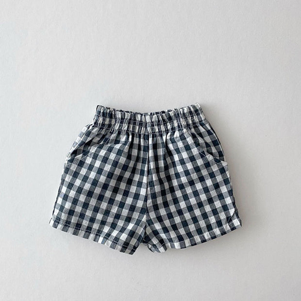 Baby Loose Thin Cotton And Linen Shorts Childish Style