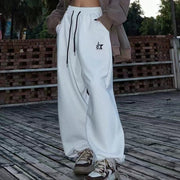 Spring And Autumn Drawstring New High Waist Slimming Track Pants