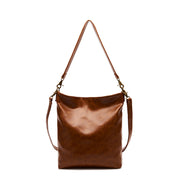 Oil Wax PU Soft Leather Shoulder Bag