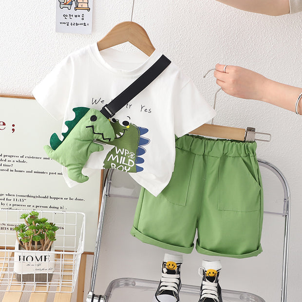 Children's Short-sleeved Suit Cartoon T-shirt