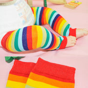 Cotton Four Seasons Rainbow Striped Children's Socks