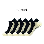 Sweat-absorbing And Odor Resistant Adhesive Anti Slip Sports Boat Socks