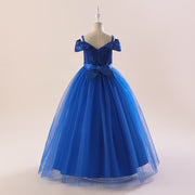 Children Straps Sequined Puffy Princess Tulle Skirt