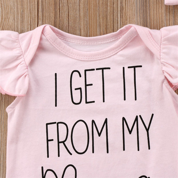 Baby Romper Hair Band 2-piece Set