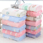 Baby bath towel cover blanket gauze children quilt quality baby children pure cotton 6 six layer gauze bath towel