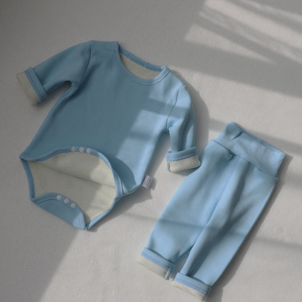 Children's Clothing Spring Baby Jumpsuit High Waist Belly Protection Pants Suit