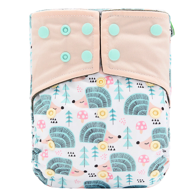 Baby washable leak-proof bamboo charcoal pocket cloth diapers