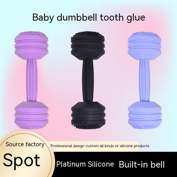 Teether Teether Stick Dumbbell Silicone Teether Baby Food Feeder Teether