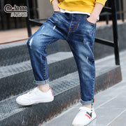 Boys' denim trousers, new style, big children's trousers, spring and autumn children's trousers