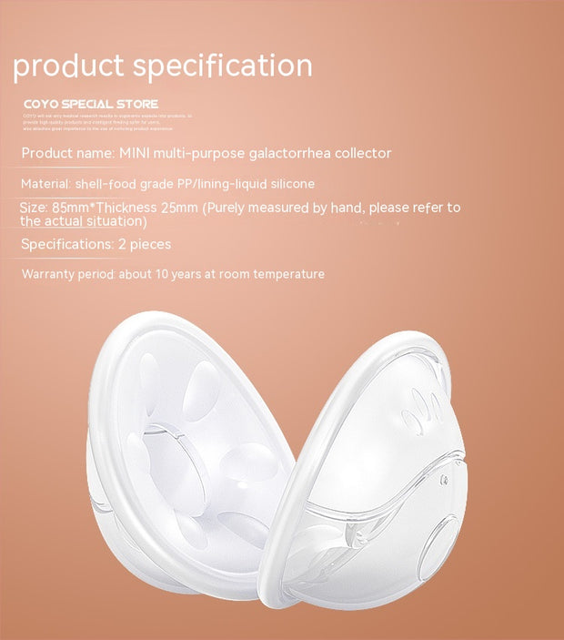 Silicone Breast Milk Collector Multi-purpose Anti-overflow Milk Blocking Milk Leak-proof Nipple Protection