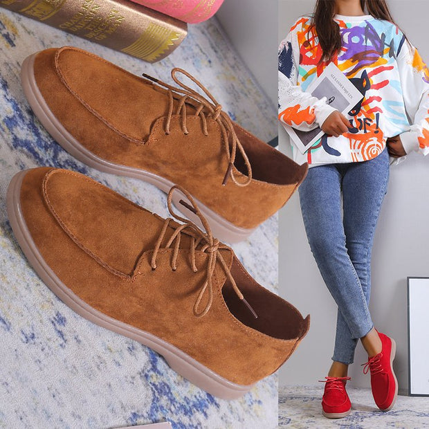 Flat Bottom Slip-on Lazy Casual Retro Small Leather Shoes