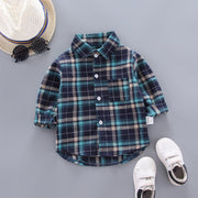 Boys And Girls Plaid Shirts