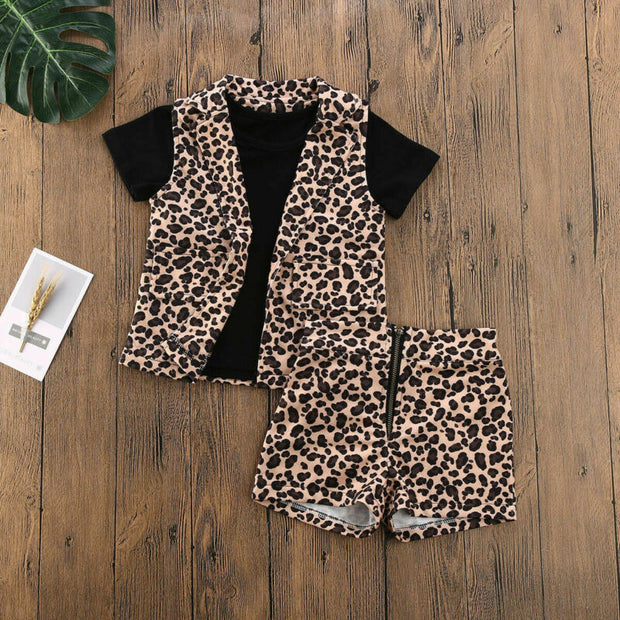 Leopard print suit for children