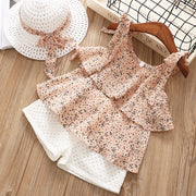 Chiffon Sling Two-piece Suit Cool Girl Suit With Hat