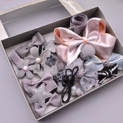 A 17-piece set of children's hair accessories