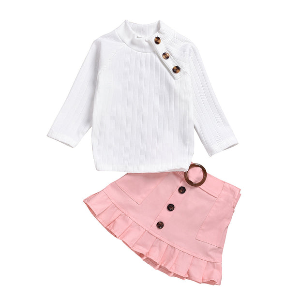 Pure cotton pit strip children's suit