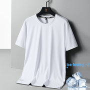 Summer Ice Silk Quick-drying Loose Breathable Short Sleeve