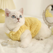 Pet Cat Clothes Fleece-lined Warm Anti-lint