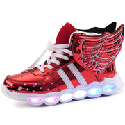 Rechargeable wings glitter sneakers