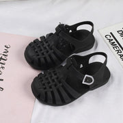 New Children's Small, Medium And Large With Soft Bottom Baotou Hole Shoes