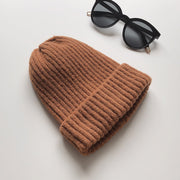 New Style Candy Color Light Board Wool Cap Thickened To Keep Warm