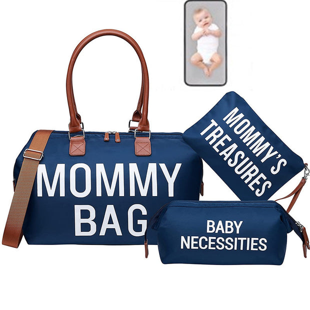 3-piece Portable Bag Set For Moms On Trips