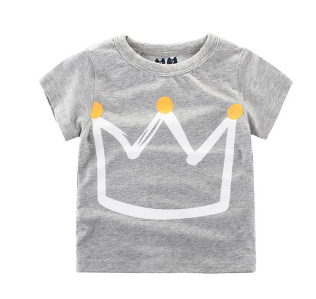 Children's Wear Summer New Korean Children's Boys Cotton T-shirt Men's Treasure In Children's Short Sleeves