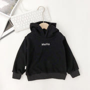 Children's Hooded Sweater Plus Velvet Padded Top