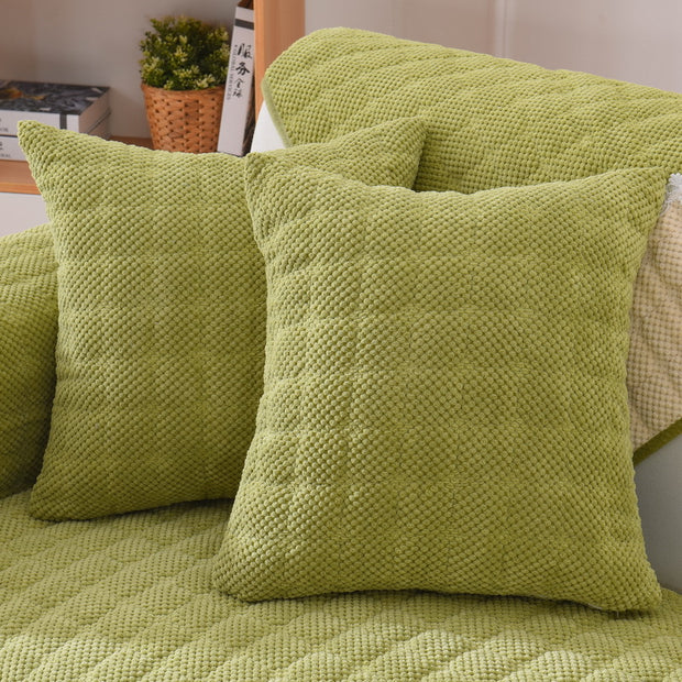 Thick Corduroy Sofa Cushion In Winter