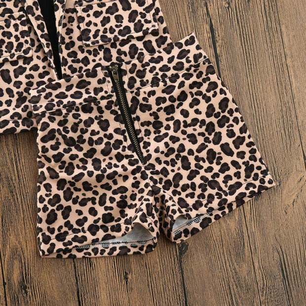 Leopard print suit for children