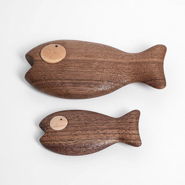 Refridgerator Magnets Original Home Design Gift Solid Wood Household Salted Fish