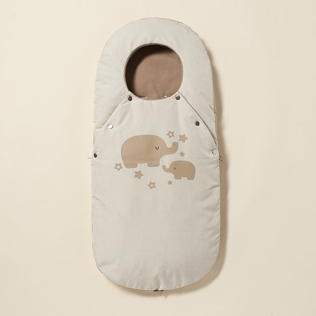 Autumn And Winter Rocking Fleece Thickened Warm Baby Anti-kicking Divine Sleeping Bag