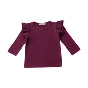 Girls' cotton short sleeve T-shirt