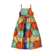 Children's Bohemian Sleeveless Sling Halter Dress