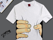 3D big hand short sleeve t-shirt