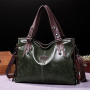 Retro Fashion Tote Casual Soft Leather Shoulder Crossbody Large Capacity Women's Bag