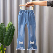 Children's Denim Wide Leg Pants Casual Speaker