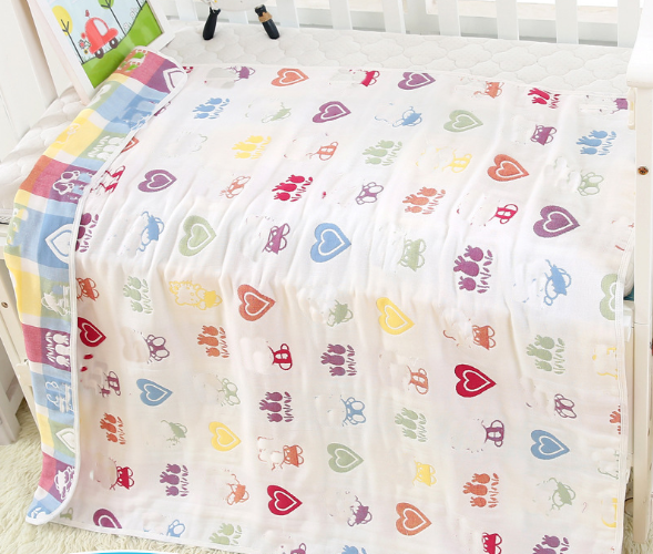 Baby bath towel cover blanket gauze children quilt quality baby children pure cotton 6 six layer gauze bath towel