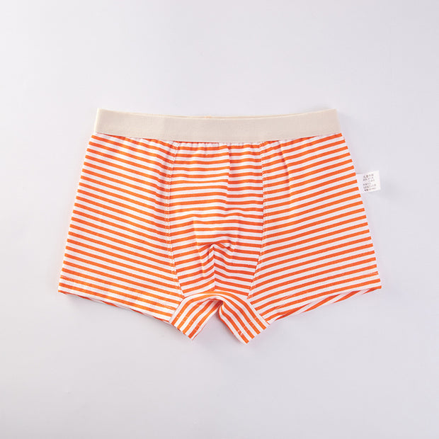 Class A Cotton Boxer Stripe Boxer Children's Briefs