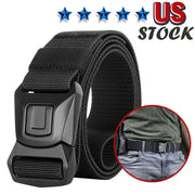 Quick Button Release Buckle Military Belt Strap Tactical Waistband Belts For MEN