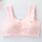 Primary Student Vest Female Junior High  Girl High School  Underwear Pure Cotton Bra