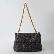 Embroidery Thread Small Square Rainbow Chain Bag