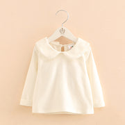 Baby Girl Doll Collar Long Sleeve T-shirt Top