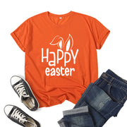 Women's Bunny Happy Easter Print Top