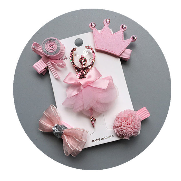 The new Korean children hair Gift Set Baby Girl Butterfly hairpin headdress wholesale hot models