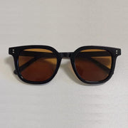 Sunglasses Ins UV-proof Black Frame Brown