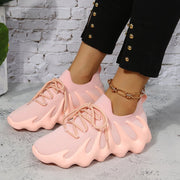 Octopus Knitted Rubber Sole Sneaker Female Male Plus Size Soft Sole Shoes