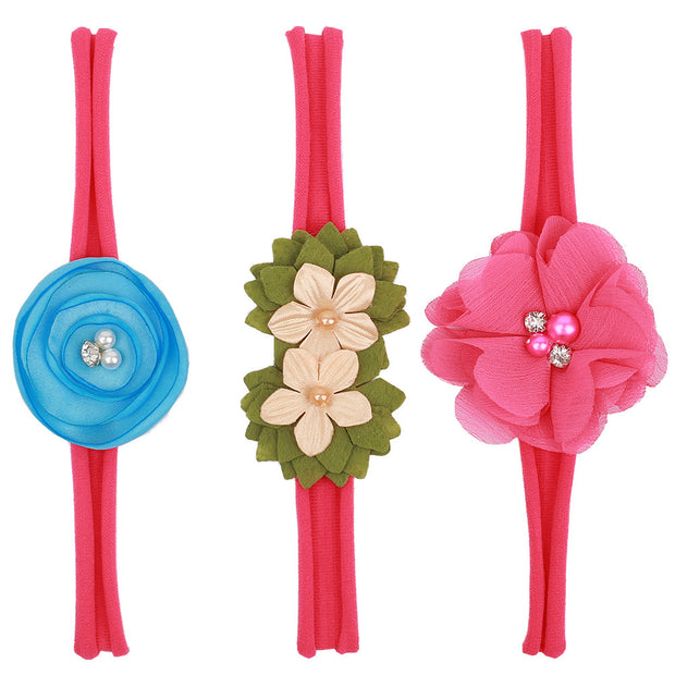 Baby stretch flower headband