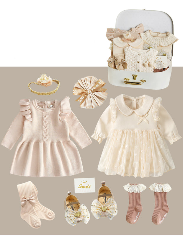 Newborn Gift Box Spring And Summer Suit for baby girl